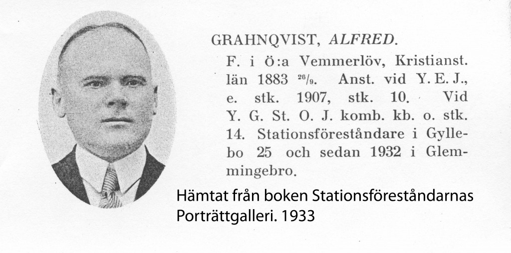 Alfred Grahnqvist, stins i Glemmingebro